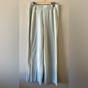 Rachel Zoe Ribbed Wide Leg Sweatpants Mint Green-M-Cotton Loungewear Athleisure